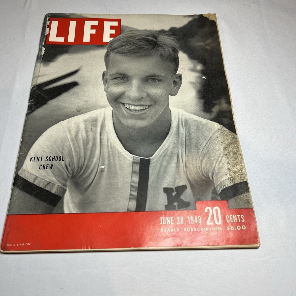 VTG Life Magazine June 28 1948 Kent School Crew Stuart Auchincloss‎ Feature
